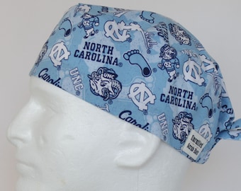 Surgical Regular Tie Back Scrub Hat for Men - The University of North Carolina Heels