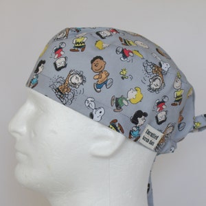 Surgical Perfect Fit Scrub Hat for Men - Peanuts All Friends