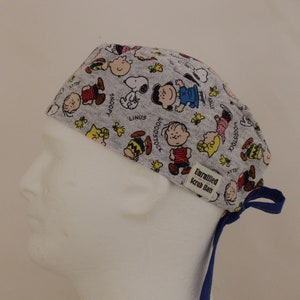Surgical Perfect Fit Scrub Hat for Men - Peanuts Toss