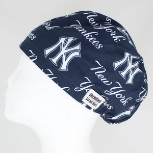 Surgical Scrub U Hat for Women - New York Yankees Blue