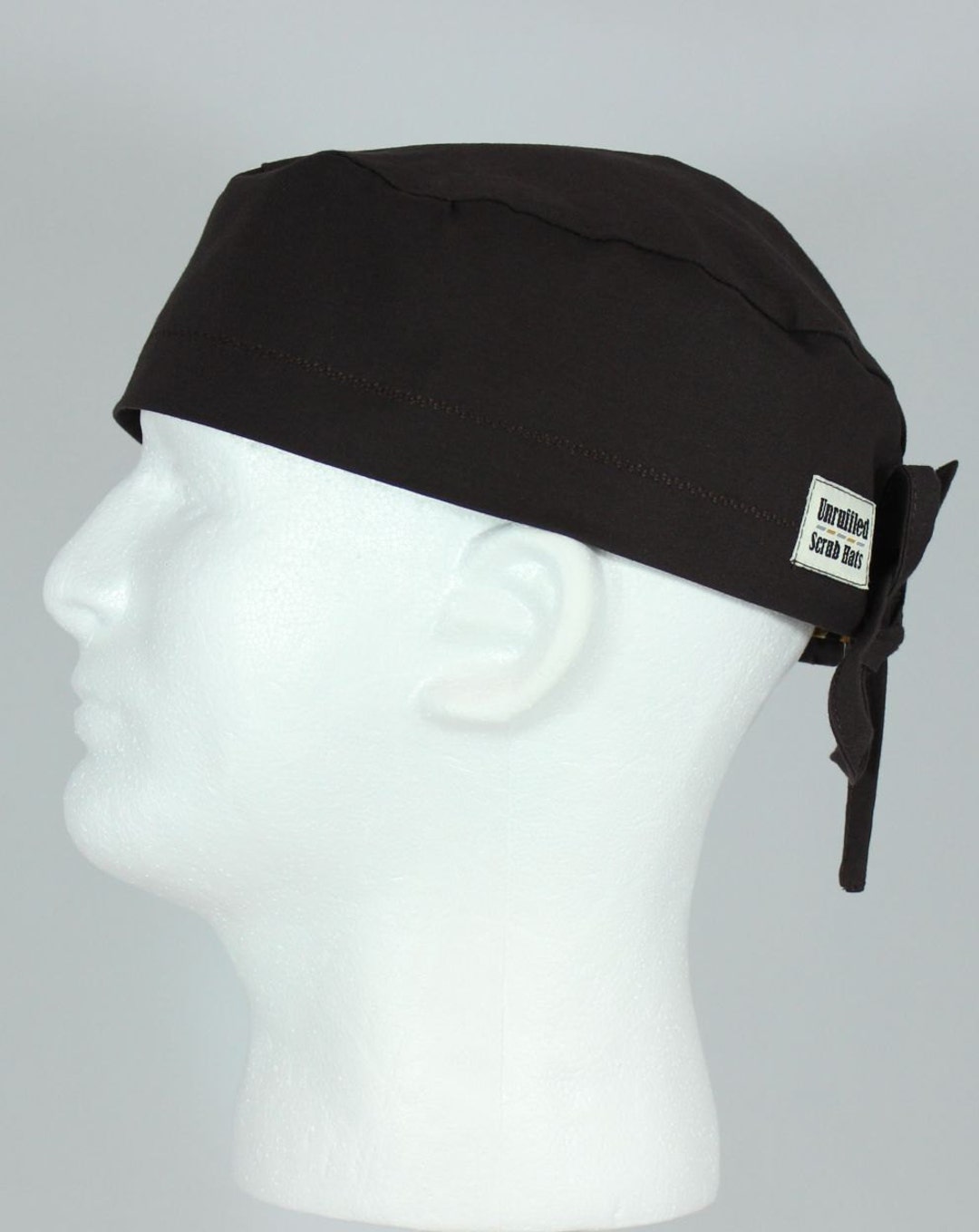 Surgical Regular Tie Back Scrub Hat for Men Solid Dark - Etsy