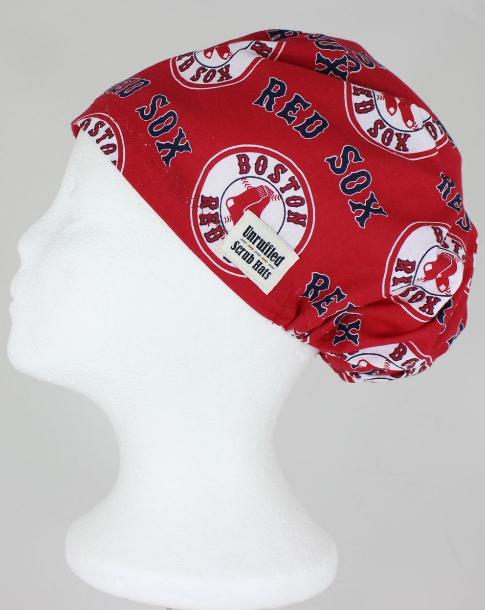 Surgical Scrub U Hat for Women - Boston Red Sox Red