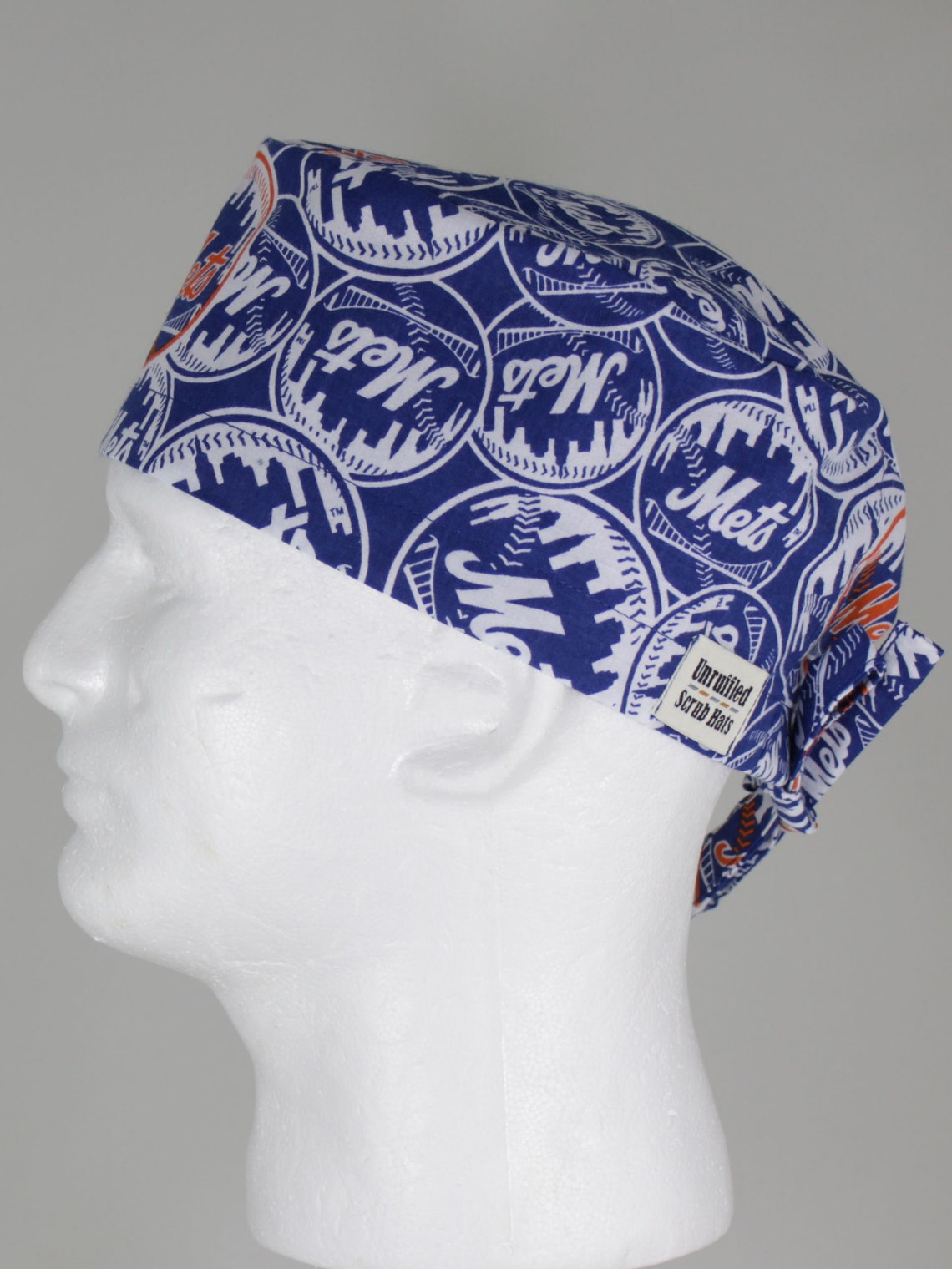 Surgical Regular Tie Back Scrub Hat for Men New York Mets Etsy UK