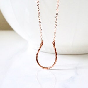 Rose Gold Horseshoe Necklace, Sterling Silver Horse shoe Necklace, Horseshoe Necklace, Gold Horseshoe, love horses, western jewelry