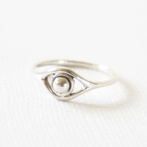 Evil Eye Ring, sterling silver evil eye ring,  gold evil eye ring, bohemian jewelry, midi ring, stacking rings, modern rings, on trend