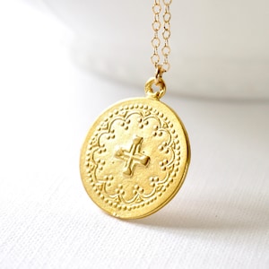 Large medallion necklace new arrivals