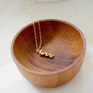 Colar de amor, eu te amo, mãe, joias personalizadas, colar com carta de amor, colar de amor dourado, presente para ela, presente de dia dos namorados, pingente de amor