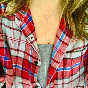 Sterling Silver Drop Bar Lariat, Gold rop Bar Lariat Necklace, Lariat, On Trend Necklace, Y Lariat, Boho, Jewelry, Long Bar Lariat, Popular