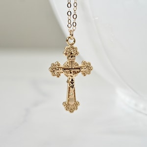 Buy Crazy Fashion Jesus Cross Earrings Gold  