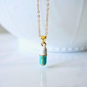 Happy Pill Necklace, The Storm Will Pass, Love Pill, Hope, Chill Pill Necklace, Pill Necklace, Perfect Gift BFF Sister Gift, New, Popular