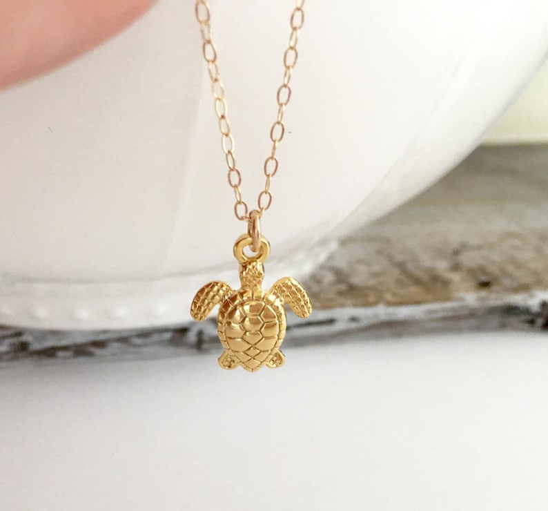 Hawaiian Sea Turtle Necklace Pink Turtle Necklace Silver Sea Turtle Necklace Rose Gold Turtle Necklace Honu Hawaiian Turtle Necklace