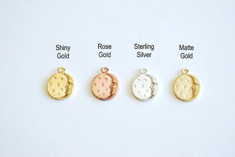 Gold Plated Multi Jeweled Moon and Stars Nipple main image 1