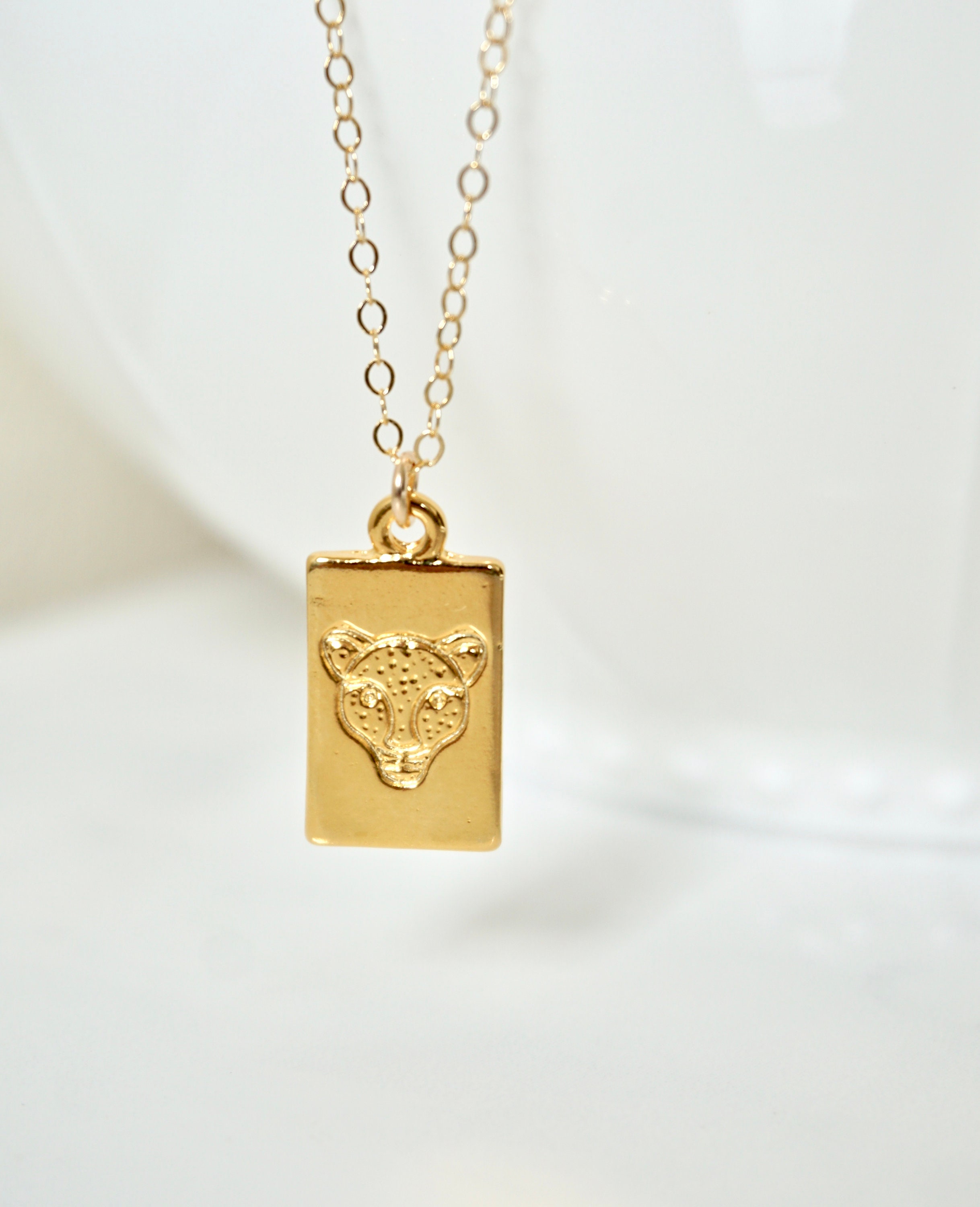 Square Lion Necklace - Etsy Square Lion Necklace - Etsy