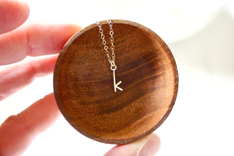 Dainty little Necklace Small Gold Lowercase Letter Necklace Love Letters Personalized Letter Necklace Silver Letter Necklace