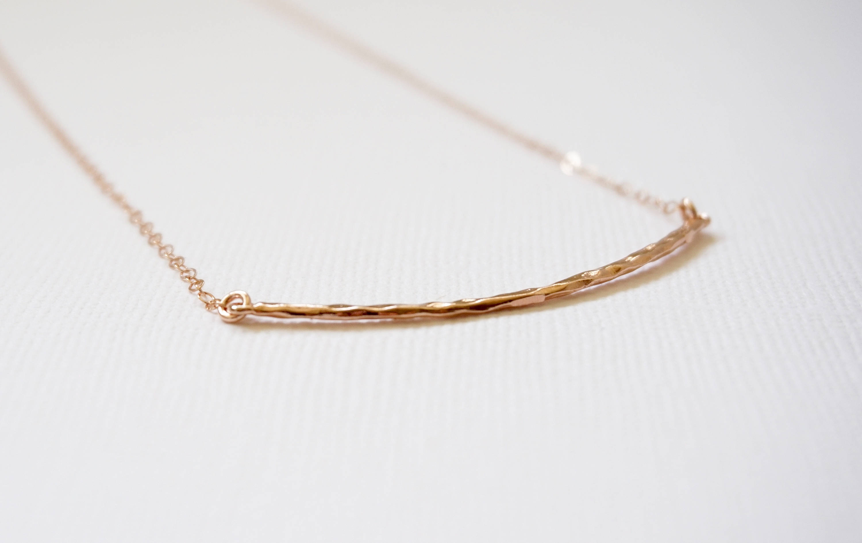 Dimensional Bent Bar Rhinestone Necklace Set – Rose Gold, Gold, or Silver