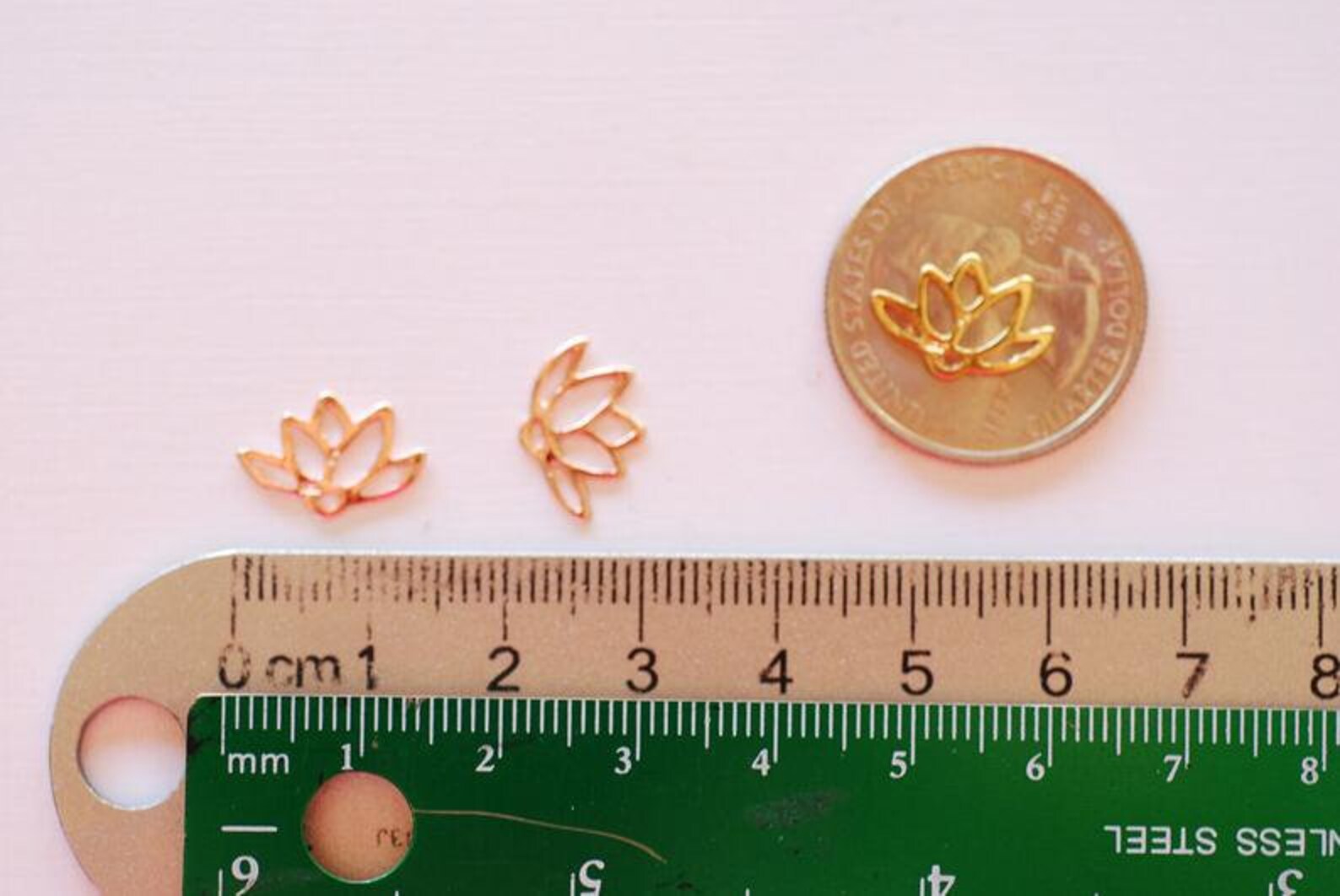 Pink Lotus Flower Bracelet Gold Lotus Flower Bracelet Etsy