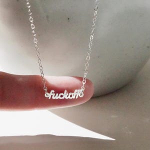 Sterling Silver F off Necklace - Etsy