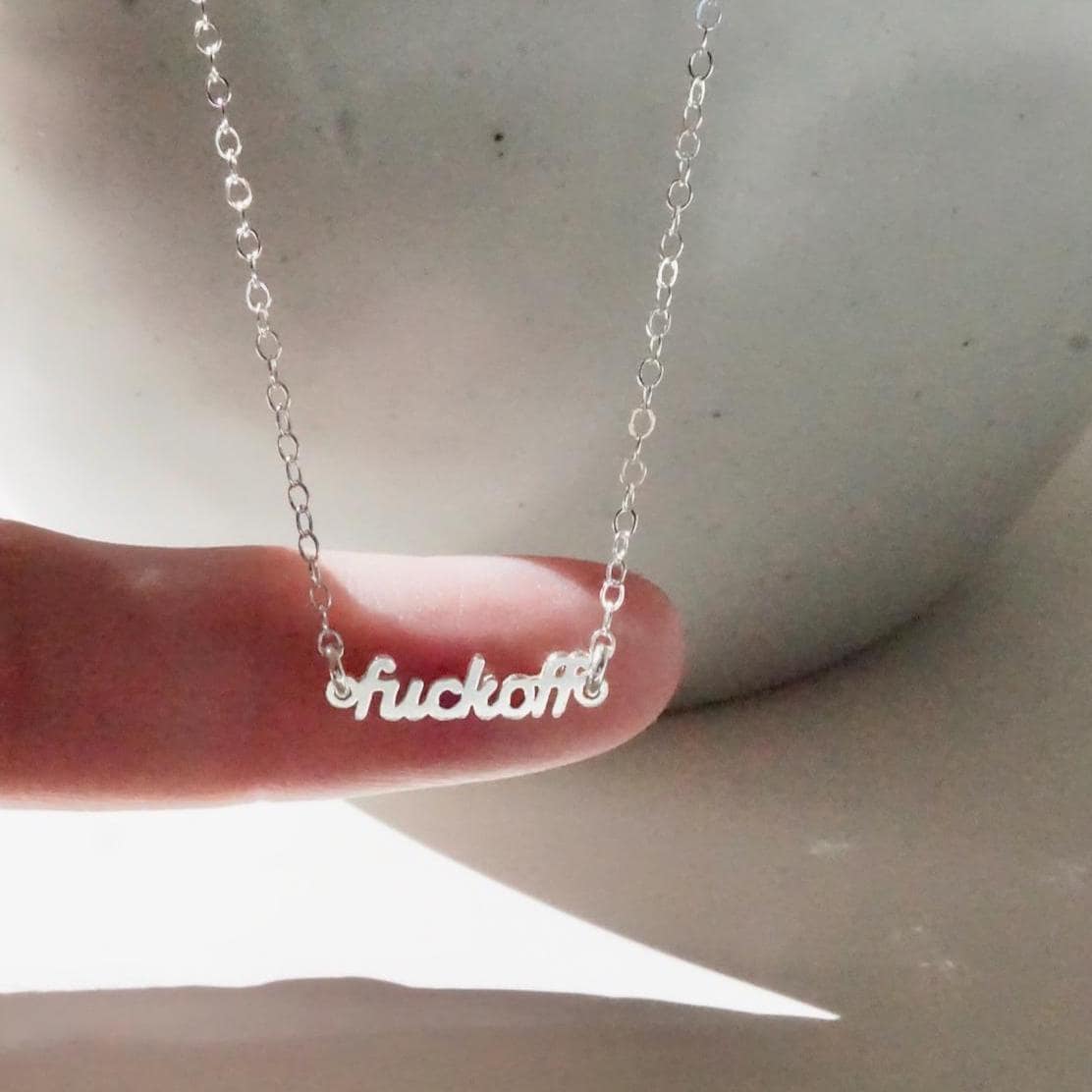 WEIRDO ウィアード FUCK SIGN NECKLACE SV925 Amazon.com: Fuck