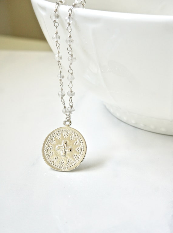cross medallion necklace