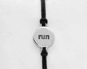 Run Friendship Bracelet in Recycled Sterling Silver