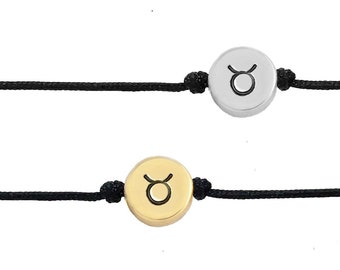 Handmade Taurus Zodiac Charm Friendship Bracelet - Personalized Astrological Sign Jewelry, Earth Sign Gift for Best Friend