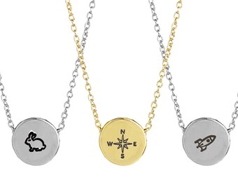 1/2-inch Sliding Charm Necklace