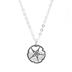 Handcrafted Sterling Silver Sand Dollar Pendant - Beach Inspired Jewelry