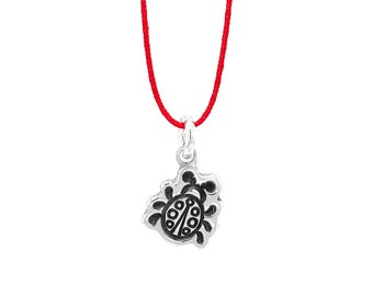 Handmade Ladybug Wish Necklace - Delicate Good Luck Charm Pendant, Handmade Symbol of Hope & Prosperity Jewelry