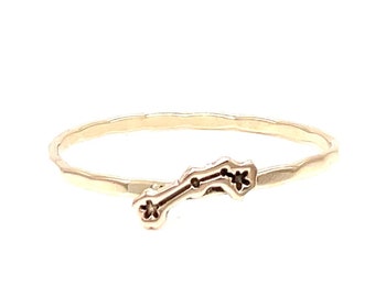 Ready to Ship - Aries Zodiac Constellation Stacking Ring - RING SIZE 7