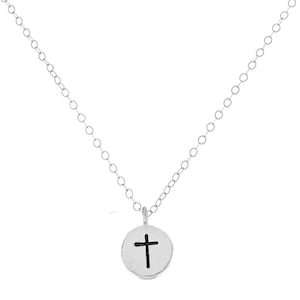Cross Necklace, Cross Pendant, Gift For Her, Silver Cross, Religious Necklace, Christian Jewelry, Religious Jewelry, Cross Jewelry
