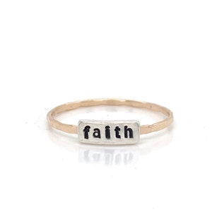 Christian Ring, Silver Ring, Christian Jewelry, Sterling Silver Ring, Faith Jewelry, Custom Ring, Stacking Ring, Religious Ring, Faith