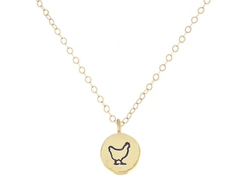 Backyard Chickens, Chicken Gifts, Farm Animal, Hen Necklace, Farmer Jewelry, Chicken Pendant, Chicken Jewelry, Chicken Necklace