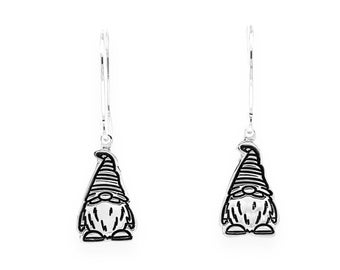 Big Bearded Gnome Charm Earrings