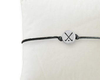 Field Hockey Friendship Bracelet | Adjustable Cord Bracelet | Field Hockey Jewelry