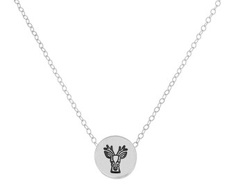 Rudolph Half Inch Sliding Charm Necklace