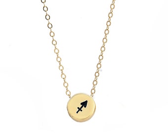 Sagittarius Sliding Charm Necklace - Handcrafted Zodiac Jewelry by House of Metalworks