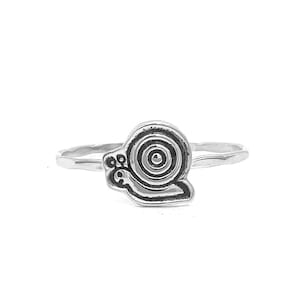 Adorable Snail Cut Out Stacking Ring – Cute Quirky Jewelry for Snail Lovers
