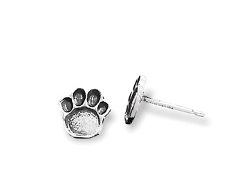 Paw Print Stud Earrings