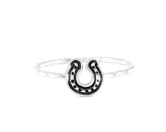 Horseshoe Stacking Ring - Symbol of Good Luck