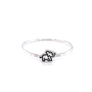 Sterling Silver Elephant Ring handmade Silver Ring 925 Sterling Silver Ring silver Elephant Ring gift for Her designer Ring promise Ring Etsy