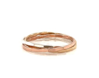 Rolling Ring, Ineinandergreifender Ring, Geschenk für sie, Zappeln Ring, Angst Ring, Sorgen Ring, Meditation Ring, ineinandergreifende Ringe, Rolling Ringe