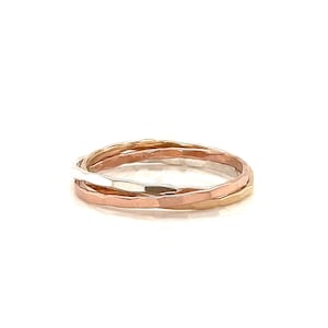 Rolling Ring, Interlocking Ring, Gift For Her, Fidget Ring, Anxiety Ring, Worry Ring, Meditation Ring, interlocking rings, Rolling rings