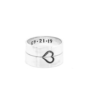 Couples Ring, Promise Rings, Promise Ring, Couple Ring, Personalized Ring, Couple Rings, Silver Ring, Couple Ring Set, Matching Rings