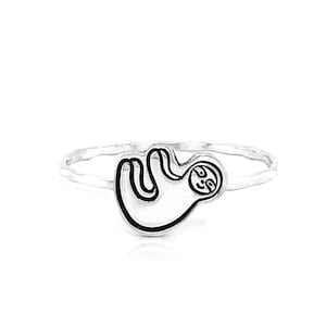 Sloth Jewelry, Silver Sloth, Cute Sloth, Sloth Gift, Gift For Her, Hanging Sloth, Sloth Charm, Animal, Sloth Jewellery, Cute, Handmade