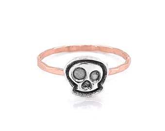 Skull Charm Cut Out Ring