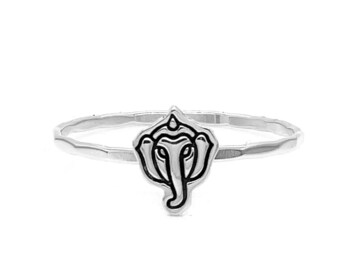 Ganesha Charm Ring - Spiritual Hindu Deity Jewelry, Elephant God Symbol, Meditation and Yoga Accessory