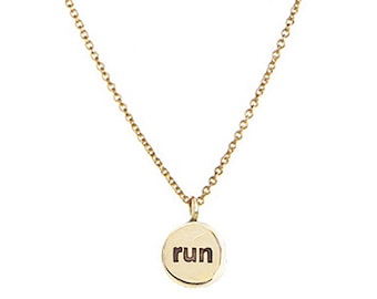 Track Gift, Run Gift, Cross Country, Gift For Her, Running Charm, Run Jewelry, Marathon Gift, Runner Gift, Running, Track Necklace