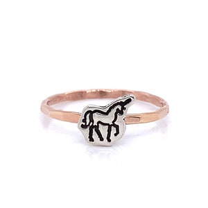 Handmade Magical Unicorn Ring - Whimsical Sterling Silver Fantasy Jewelry, Handcrafted Mythical Creature Gift for Her