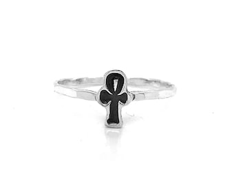 Ankh Charm Cut Out Ring