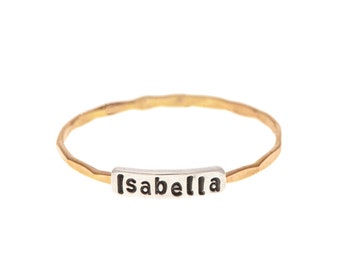 Text Stacking Rings